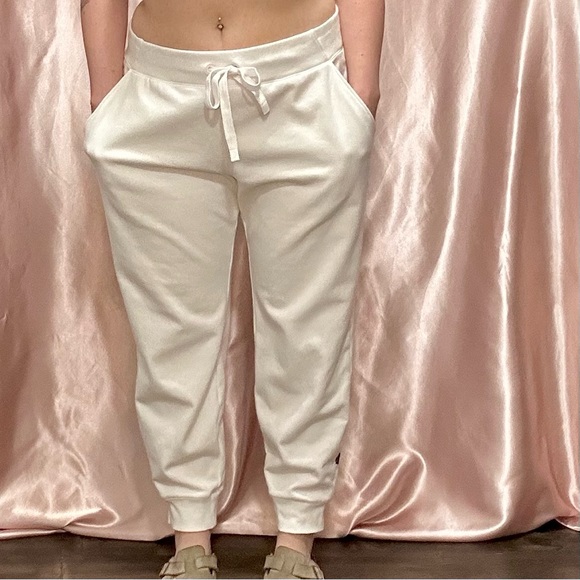 Athleta Pants - Athleta Cream Track Pants